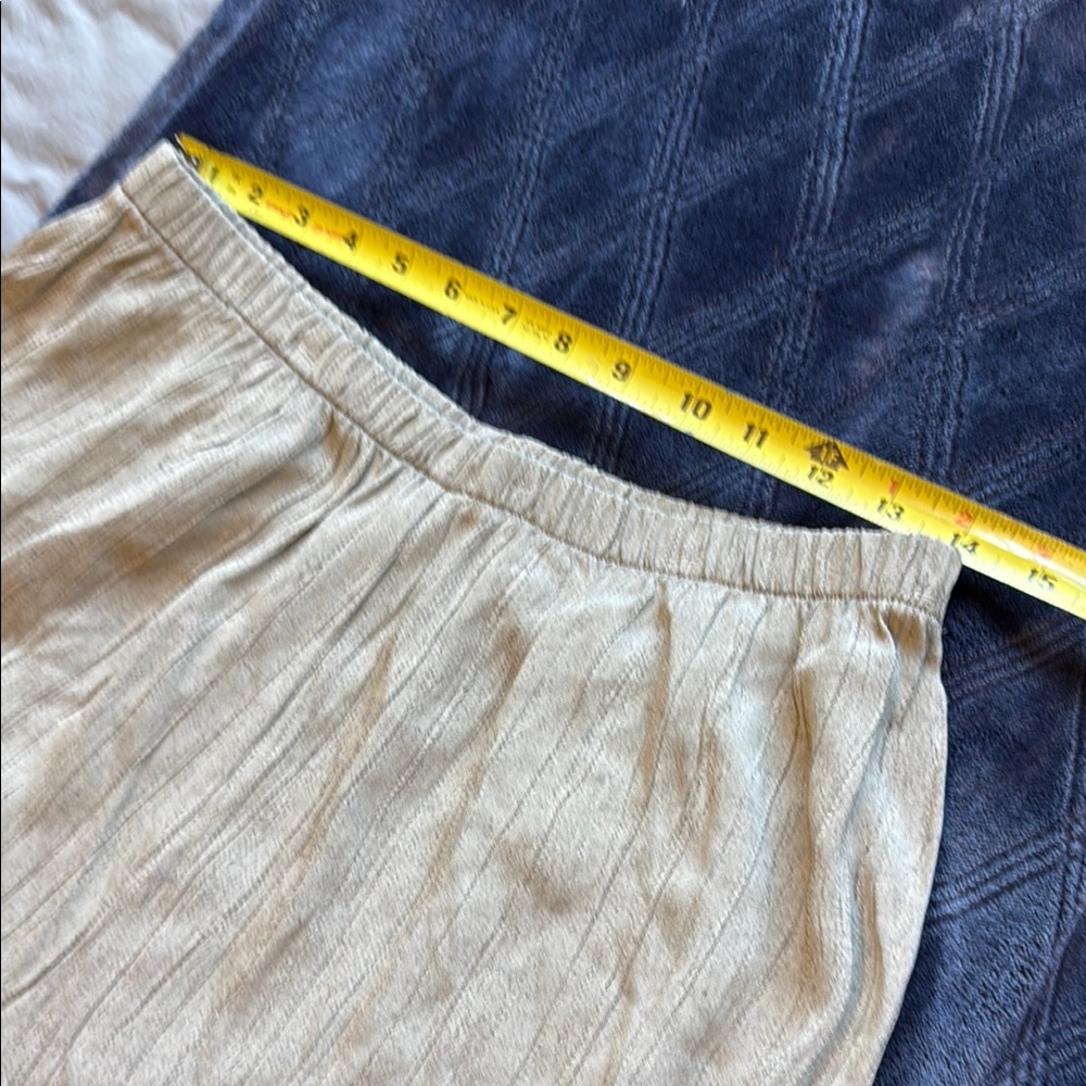 Vintage MAren Petite Women’s Tan Button Down Lightweight Top & Pant 16 petite - Picture 12 of 15